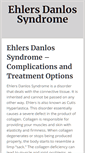 Mobile Screenshot of ehlersdanlossyndrome.org