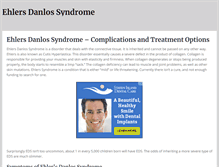 Tablet Screenshot of ehlersdanlossyndrome.org